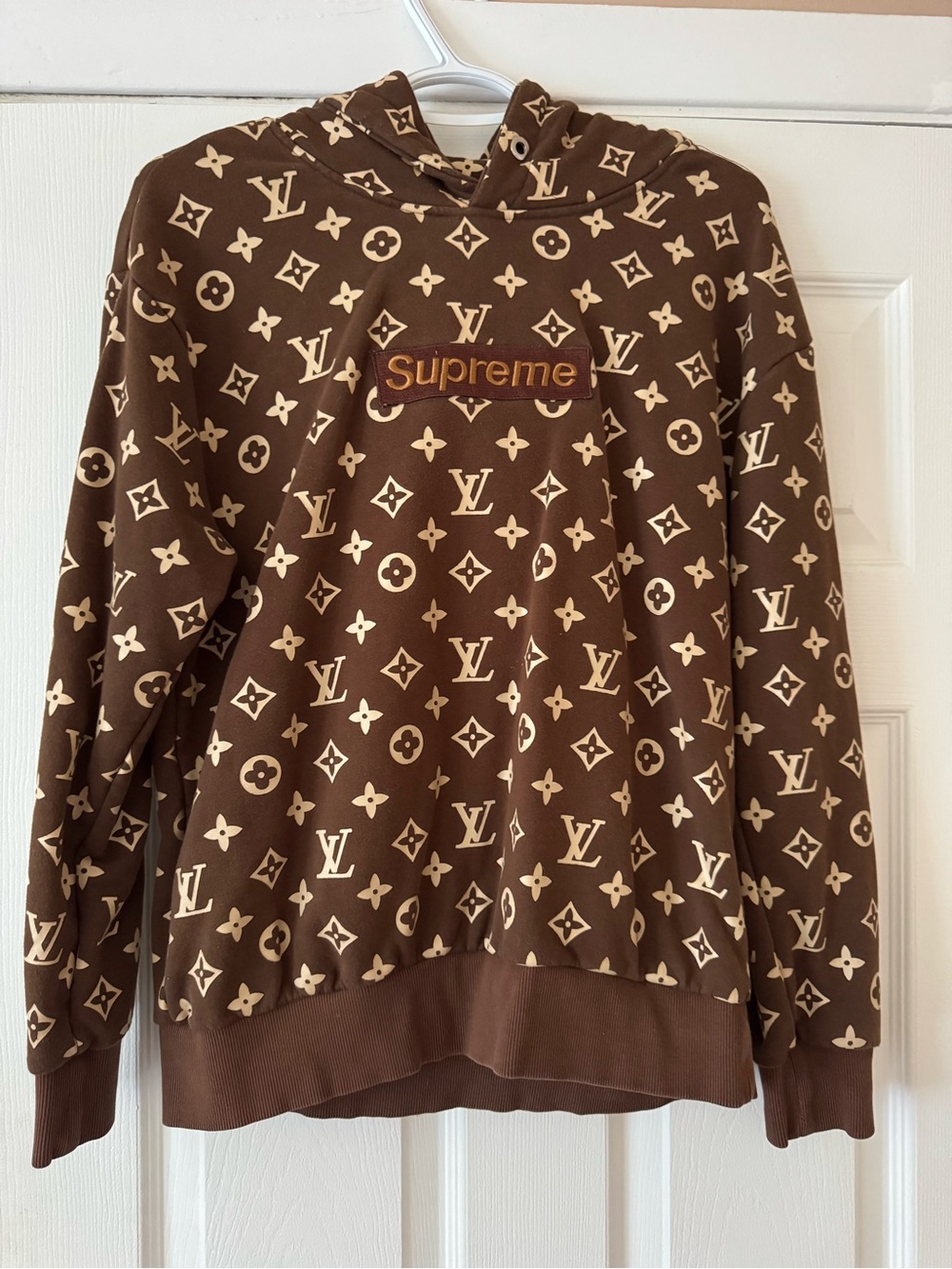 Louis Vuitton Brown & Cream Monogram Hoodie Sweater